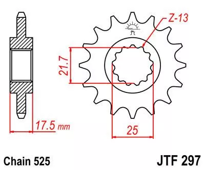 Звезда ведущая JTF297 - фото 1