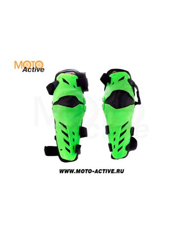 Защита колена шарнирная ATAKI SC P212 Hi Viz зеленая черная