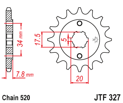 Звезда ведущая JTF327.14 - фото 1