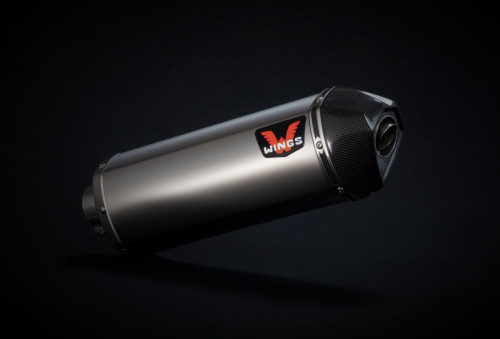 Wings Titanium Mufflers прямоточный титановый выхлоп (silver) HONDA CRF1000 - фото 5