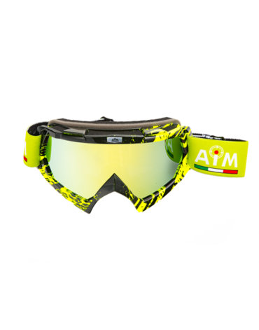 Очки кроссовые AiM (PRO) 157 600 Black Yellow Glossy