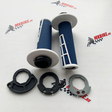 Грипсы Lock on синие с открытым торцом Husqvarna 17-  - миниатюра 5
