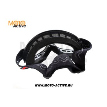 Очки для мотокросса детские ATAKI HB 115 черные глянцевые - миниатюра 2
