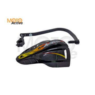 Защита рук с пластиковыми щитками ACCEL HGS 01 22.2 мм (черная) - миниатюра 3