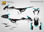 Наклейки на эндуро мотоцикл KTM EXC XC XCF 2017 2019. Серия BOLD BLG