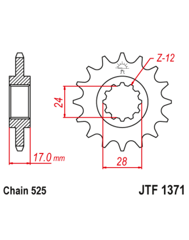 Звезда ведущая JTF1371.14