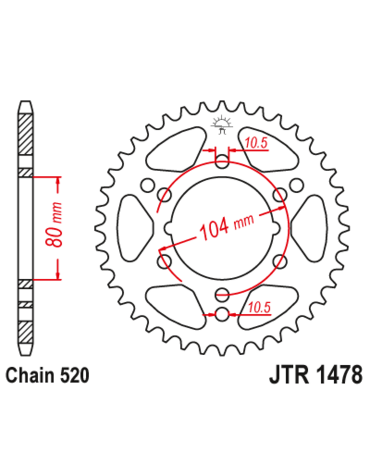 Звезда ведомая JTR1478.40