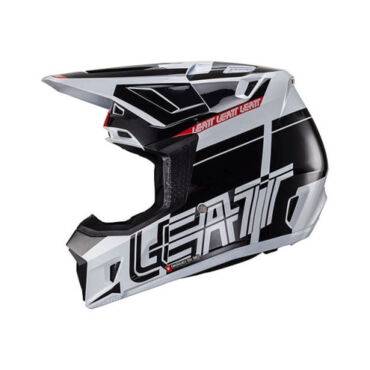 Leatt Шлем кроссовый Moto 7.5 V24 Черно белый - миниатюра 9