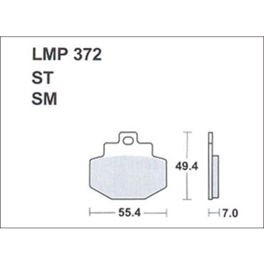 Колодки дискового тормоза AP Racing LMP372 ST (FDB2115 / FA321) - миниатюра 1