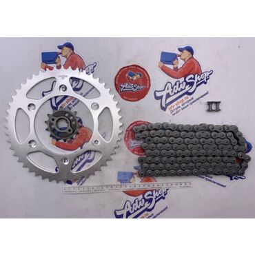 Honda Chain Kit (520 110L) XR650R 2000 2006гг Оригинальный комплект цепь / звезды ( 06406MBN670 ) - миниатюра 5