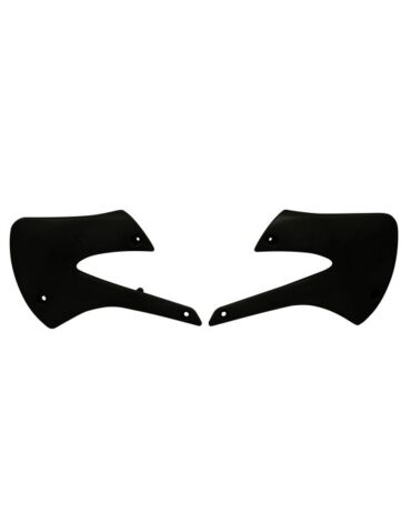 Боковины радиатора черные Kawasaki KX85 98 13 # KX100 04 13