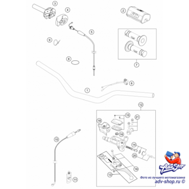 KTM Защитная резинка шарнира рычага сцепления SX EXC F 97 25 ( 54802037000 ) - миниатюра 2