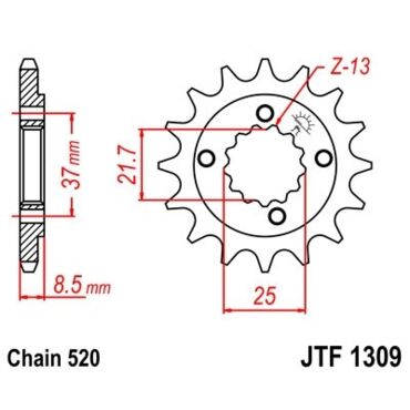 Звезда ведущая JTF1309.15 - миниатюра 1