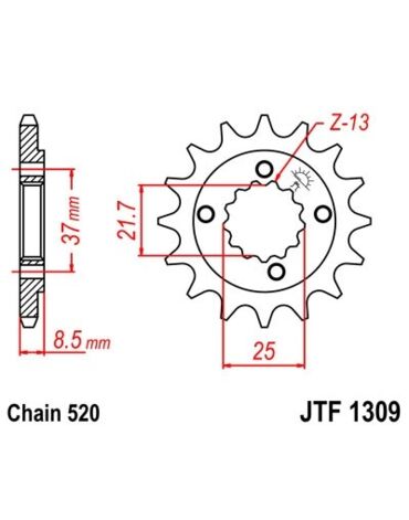 Звезда ведущая JTF1309.15