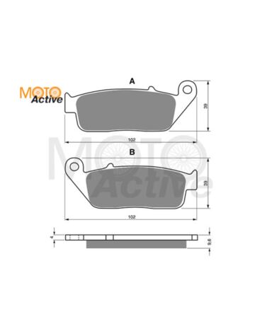 Тормозные колодки GOLD FREN Sintered S3 014 (FA 196,226)