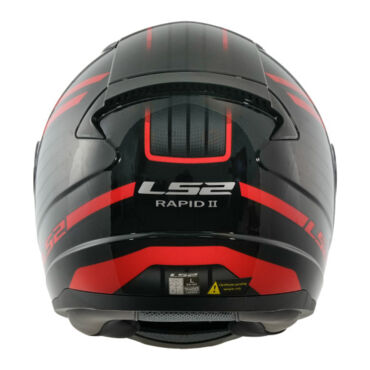 Шлем дорожный LS2 FF353 RAPID II CIRCUIT, black red (L, Взрослая  Дорожная) - миниатюра 3