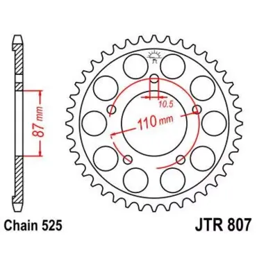 Звезда ведомая JTR807 - миниатюра 1