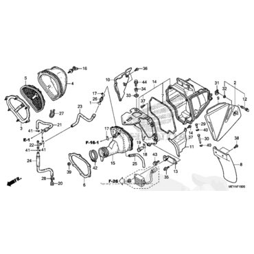 HONDA шпилька крепления пластика 6х21 (OEM 17225 KN5 671) (17225 KN5 670) - миниатюра 3