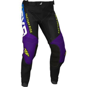 Штаны FXR HELIUM MX, Black Purple Blue Fade - миниатюра 1