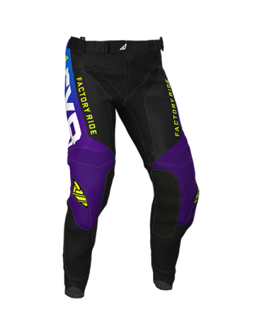 Штаны FXR HELIUM MX, Black Purple Blue Fade