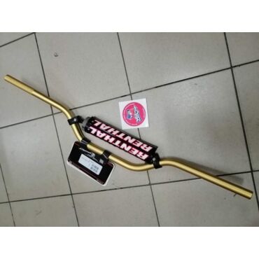 Renthal 809 01 GO Руль 7 8 (22 mm) Gold - миниатюра 1
