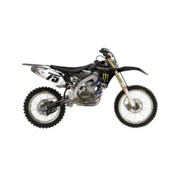 Полный комплект наклеек и покрытие сиденья FX Monster Energy под мотоциклы Yamaha YZ250F 2010 13 Черный Зеленый - миниатюра 1