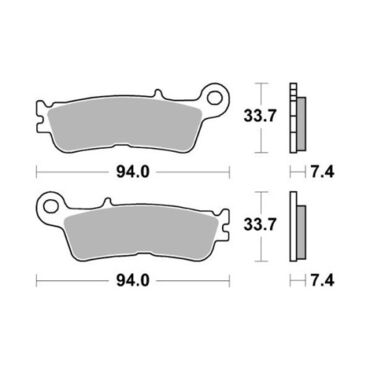 Передние тормозные колодки Yamaha YZ125 250 (2022 2025), YZ250F (2021 2025), YZ450F (2020 2025), WR250F (2022 2025), WR450F (2021 2025) - миниатюра 1