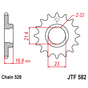 Звезда ведущая JTF582.16 - миниатюра 1