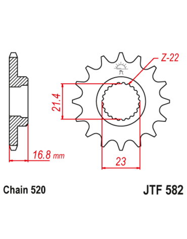 Звезда ведущая JTF582.16