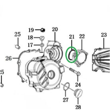 Уплотнительное кольцо 62х3 крышки редуктора ZS172FMM 3A(CB250 F) - миниатюра 1