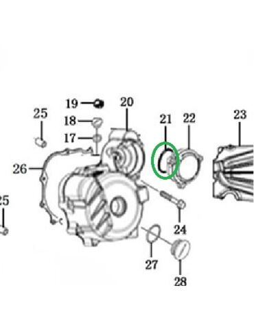 Уплотнительное кольцо 62х3 крышки редуктора ZS172FMM 3A(CB250 F)