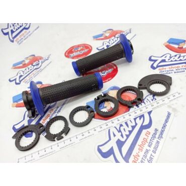 Progrip 708 150 Blue Black грипсы черный / синий +7 различных крепежей тросика // PA070800BL02 - миниатюра 4