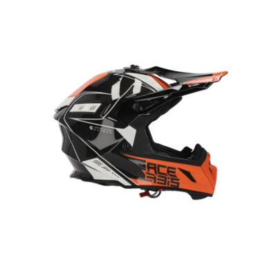 Acerbis Шлем Steel Carbon White Orange - миниатюра 6