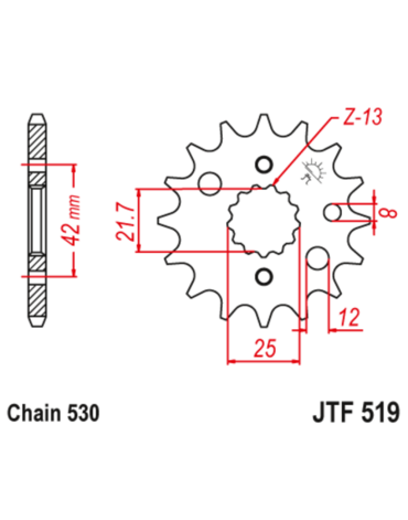 Звезда ведущая JTF519.16