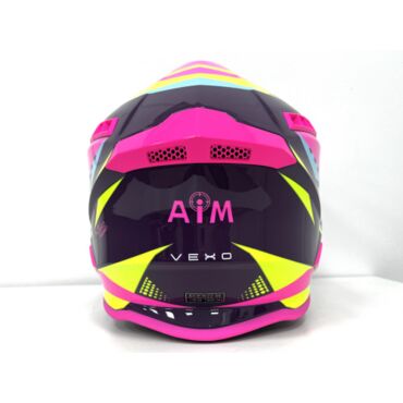 Шлем кроссовый AiM RH855(Fiber Glass) Purple Pink - миниатюра 4