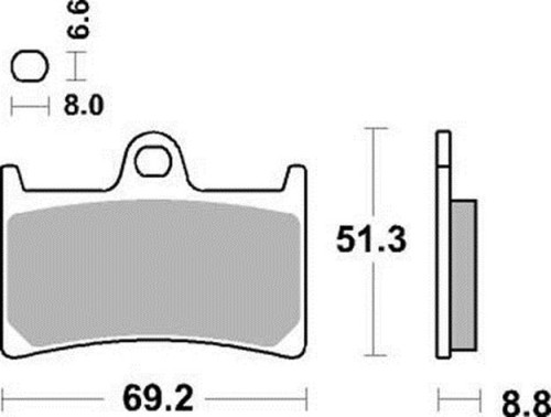 Комплект тормозных колодок Braking под мотоциклы Yamaha