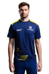 Футболка Husqvarna Team Tee, blue yellow (L, Взрослая  Повседневная) - миниатюра 3