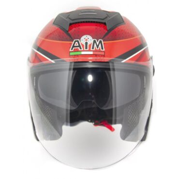AiM Шлем JK526 Red Grey Black - миниатюра 3