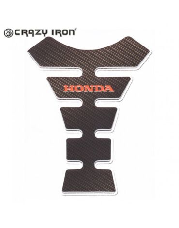 Наклейка на бак Crazy Iron, под карбон [Honda]