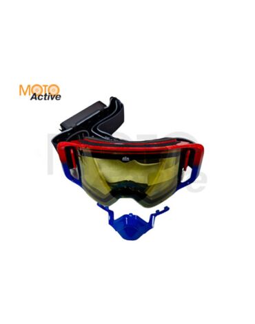 Очки снегоходные с магнитной линзой и подогревом AiM (PRO) 31 107 Accu Heated Red Blue Glossy