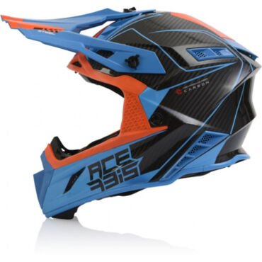 Acerbis Шлем Steel Carbon Orange Blue - миниатюра 8