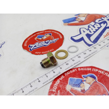 LS магнитный болт сливной M12 x 1,50 XR250 XR400 XL1000 CRF1000 CRF1100 - миниатюра 2
