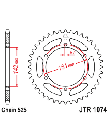 Звезда ведомая JTR1074 44