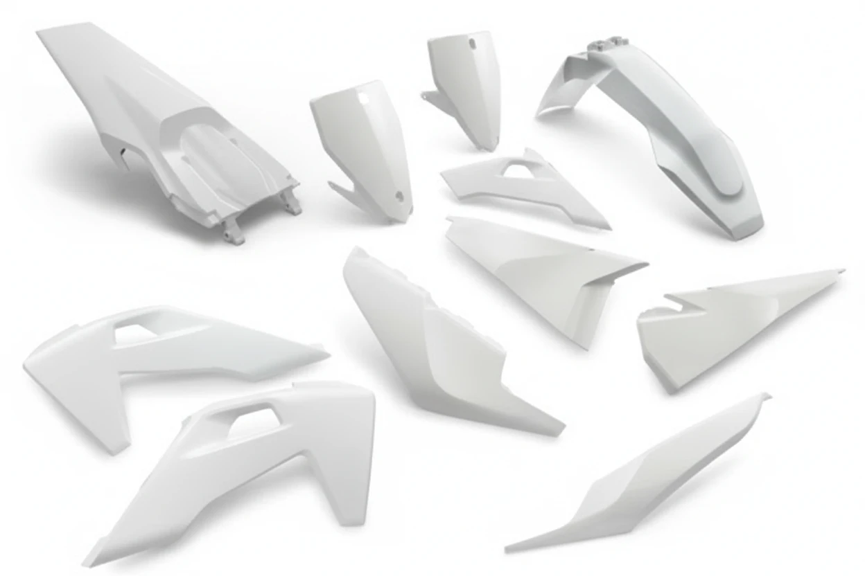 Комплект пластика белого KTM TC FC 125 450 /19 22 - фото 1