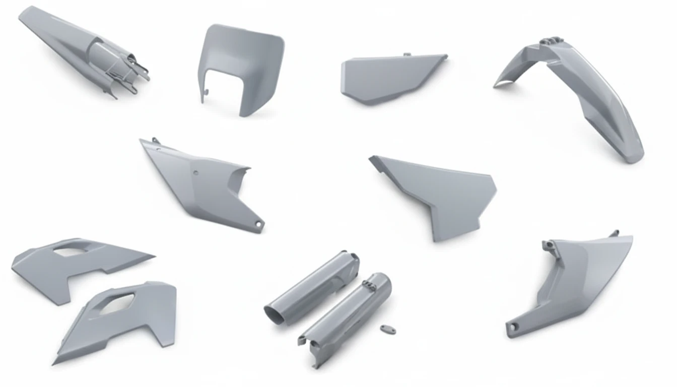 Комплект пластика серый Husqvarna TE FE 24- - фото 1