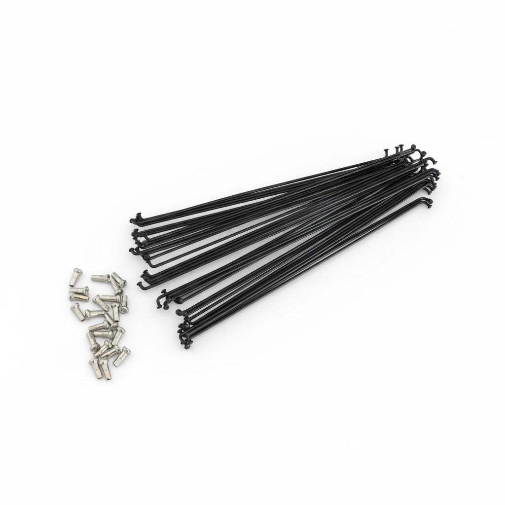 Комплект черных спиц заднего колеса ''19'' KTM SX SX F 16 21 - фото 1