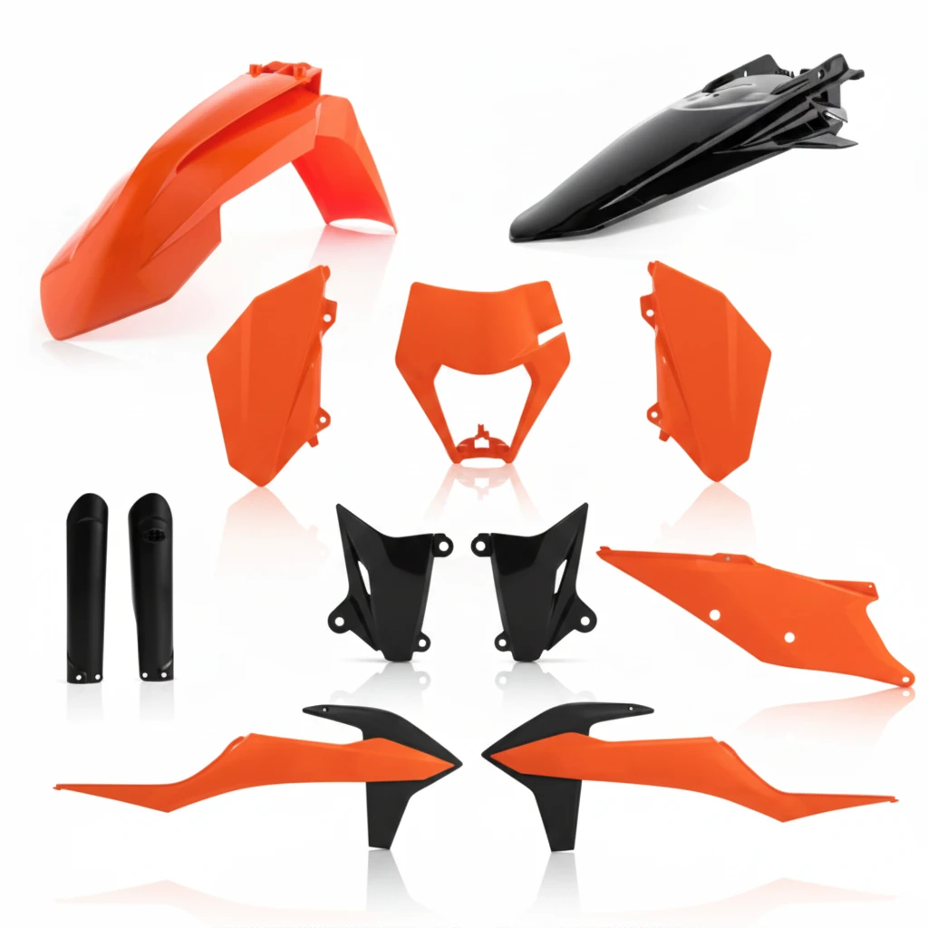 Acerbis КТМ EXC 250 300 20 23 /EXC F 250 500 20 23 /XC W 150 300 20 Black Orange Комплект пластика // 0024054.553 - фото 1