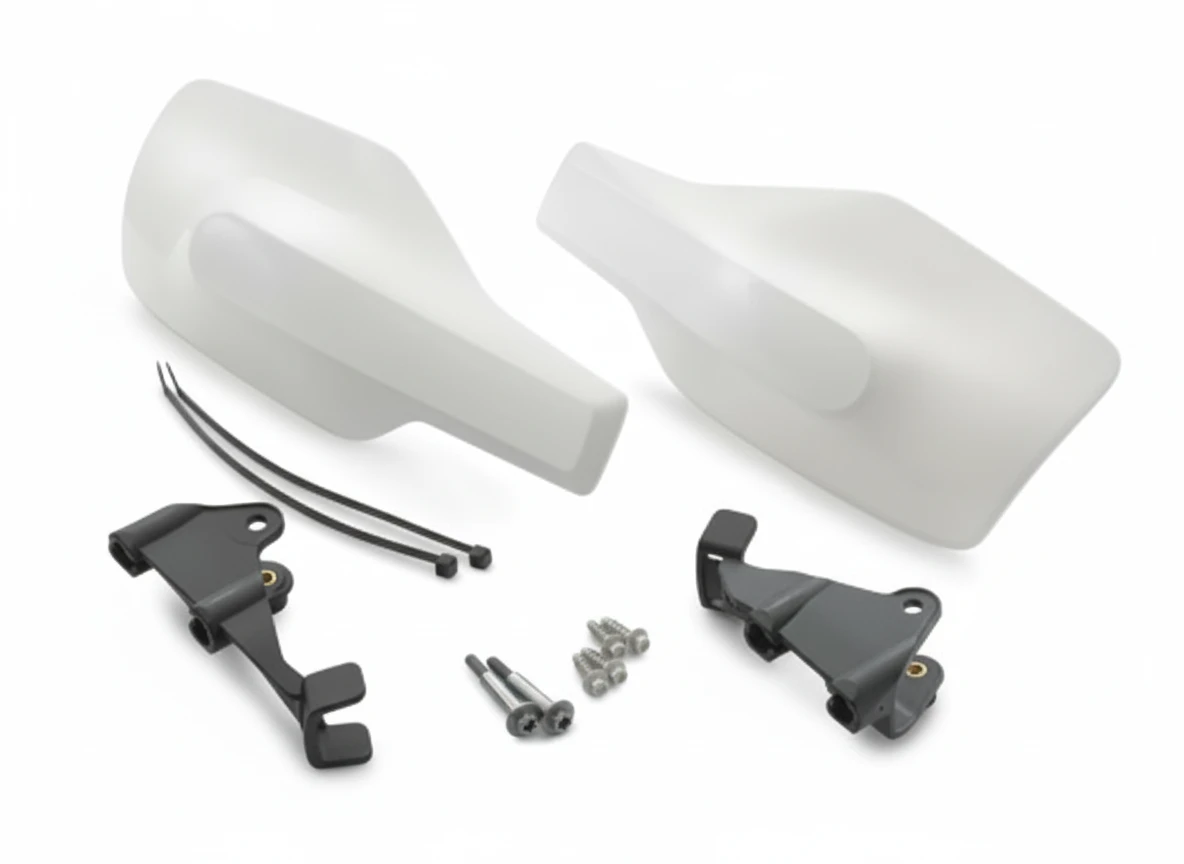 Защита ручек руля в комплекте с крепежом белая Husqvarna - фото 1