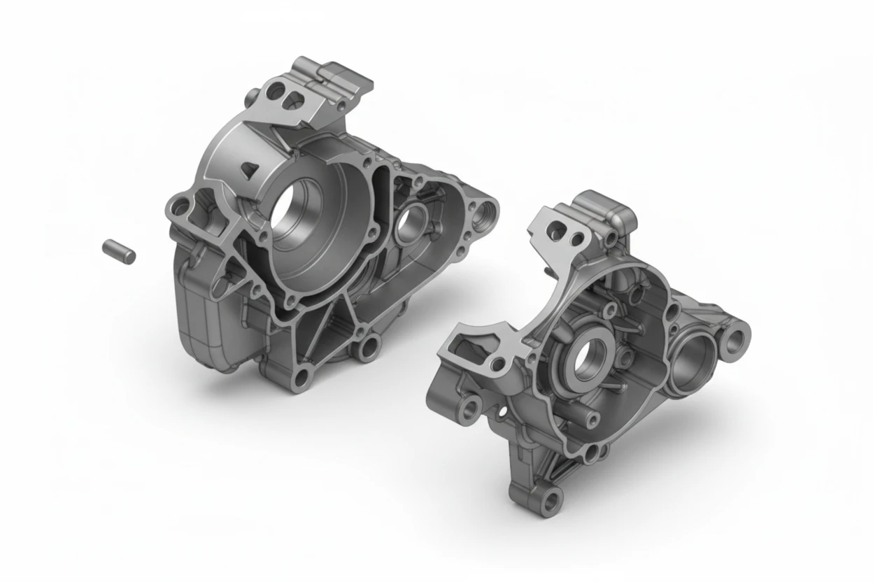 Картер мотора KTM 50SX 09- / Husqvarna TC50 17- / GasGas MC50 21- - фото 1