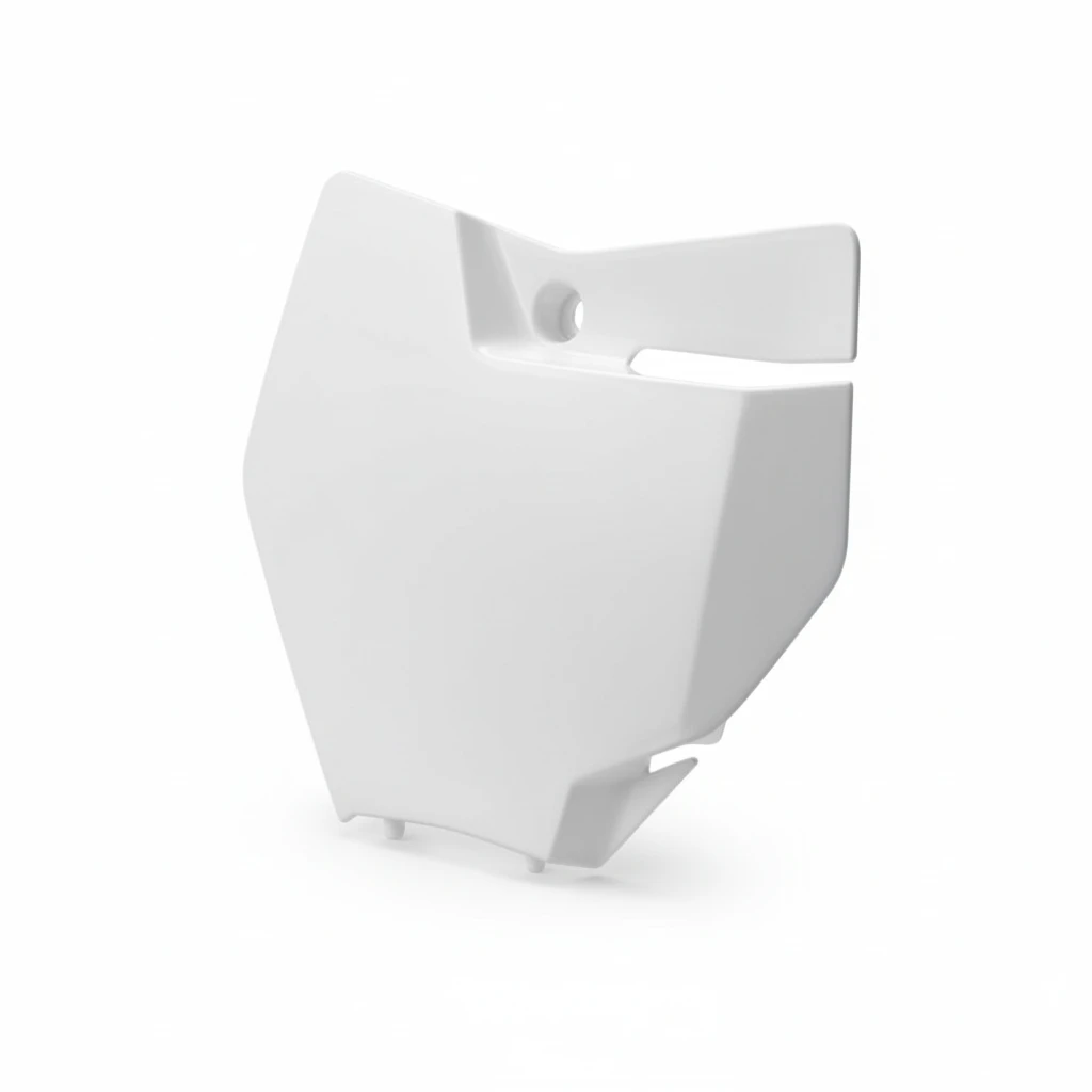 Щиток номерной передний белый KTM 50SX 16 21 - фото 1